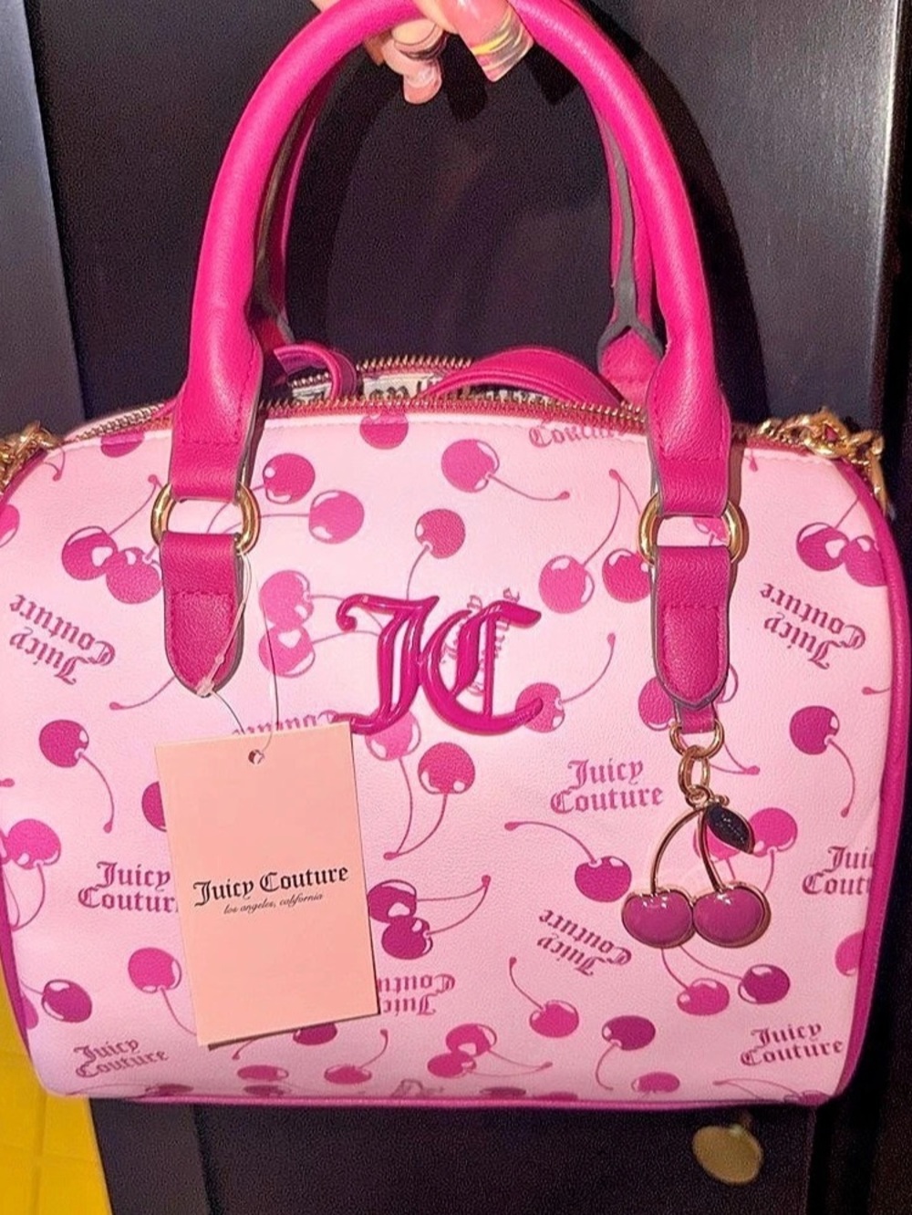 Juicy Couture Retro Cherry Gelato Satchel Pink